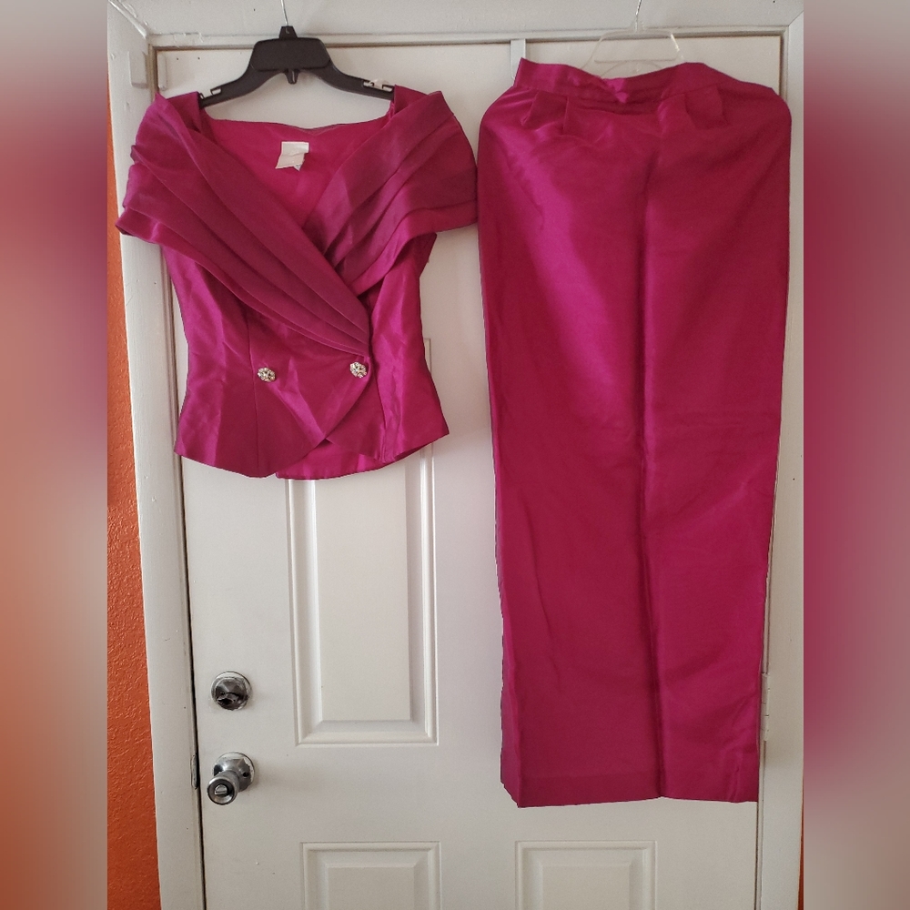 Burgundy  "Bridesmaid" dress